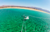 Crystal clear waters for kiteboarding in Greece