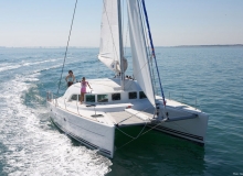 Lagoon 380 catamaran sailing
